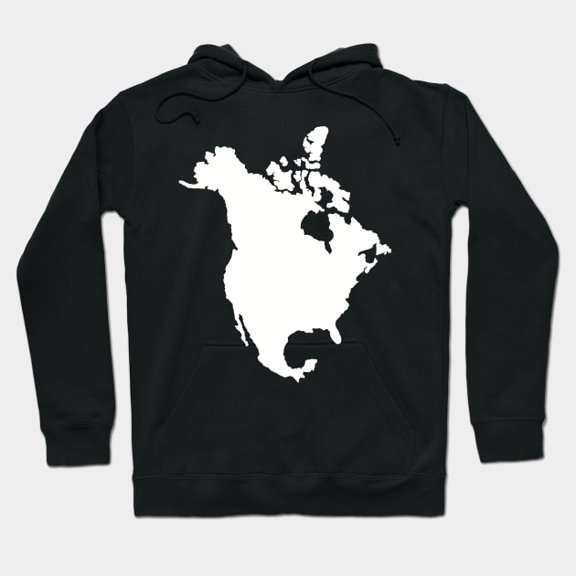 North America map Hoodie by Designzz